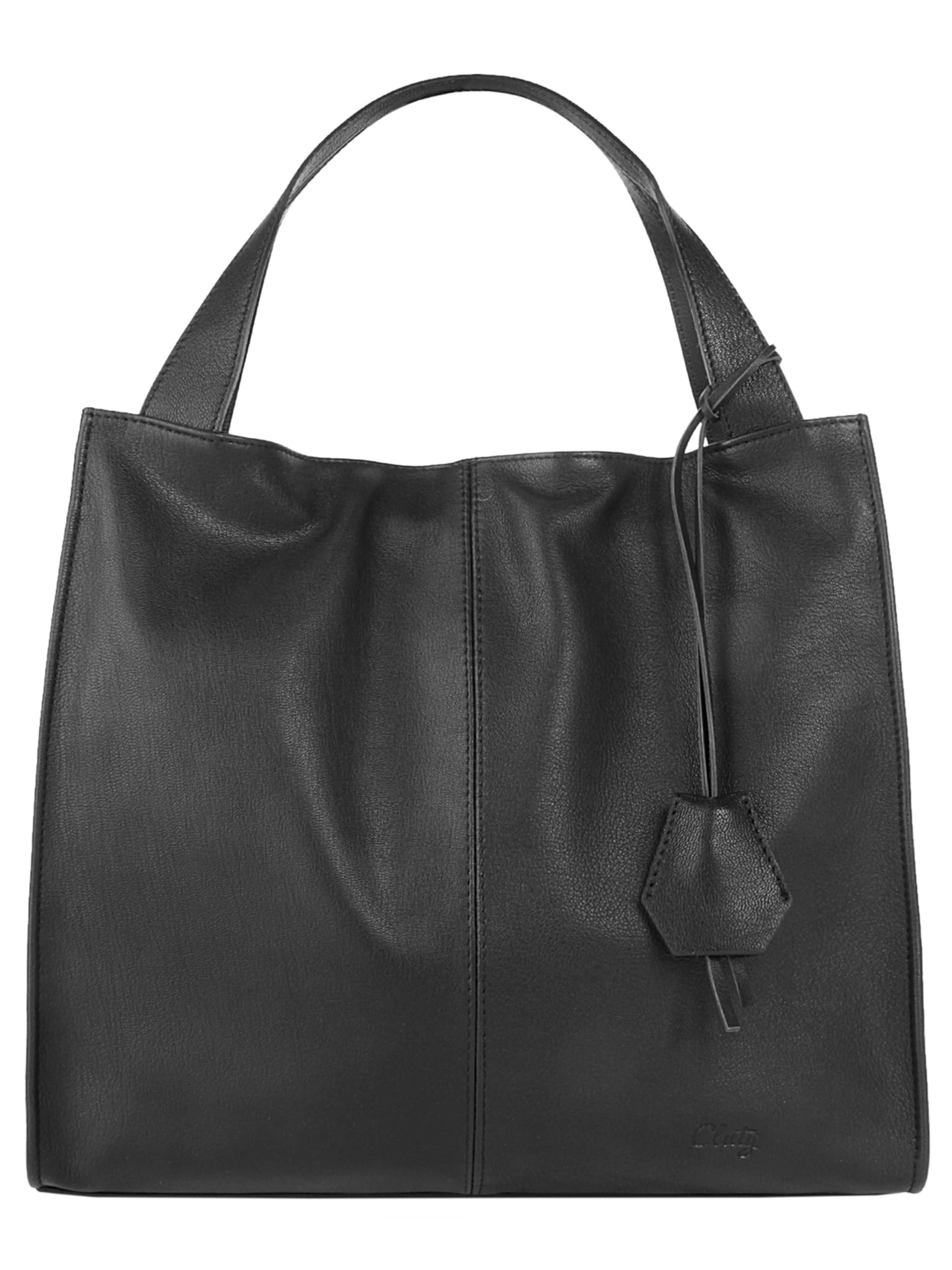 Cabas Cluty en noir : devant