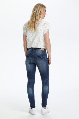 Cream Skinny Jeans 'Bibiana' in Blauw