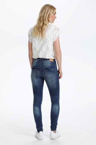 Cream Skinny Jeans 'Bibiana' in Blau