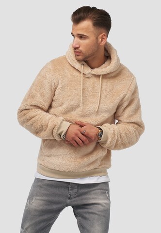 behype Sweatshirt in Beige: front