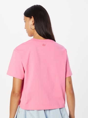 rožinė LACOSTE Marškinėliai