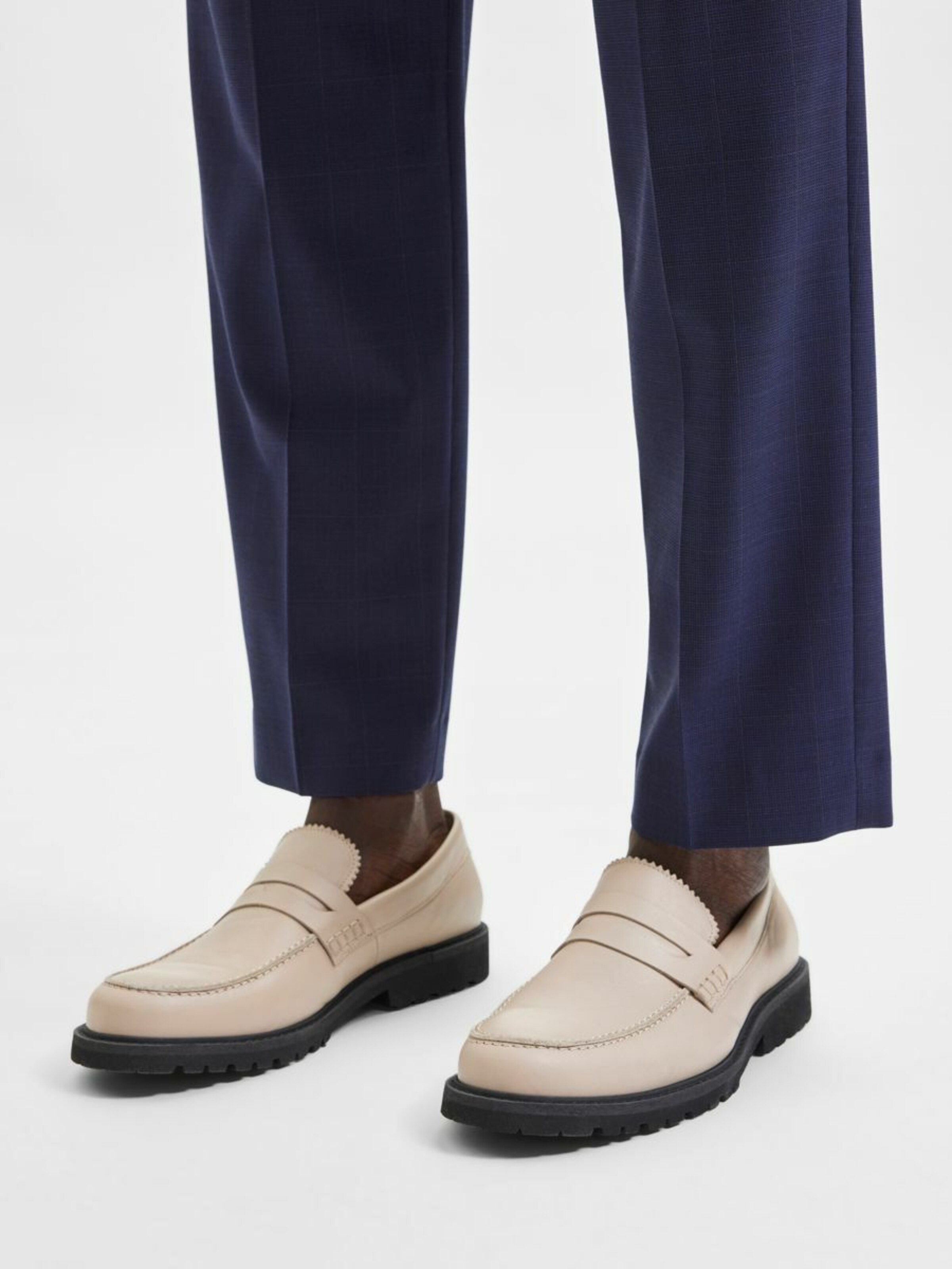 Männer Halbschuhe SELECTED HOMME Slipper 'Penny' in Beige - BM51553 Männer Halbschuhe SELECTED HOMME Slipper 'Penny' in Beige - BM51553