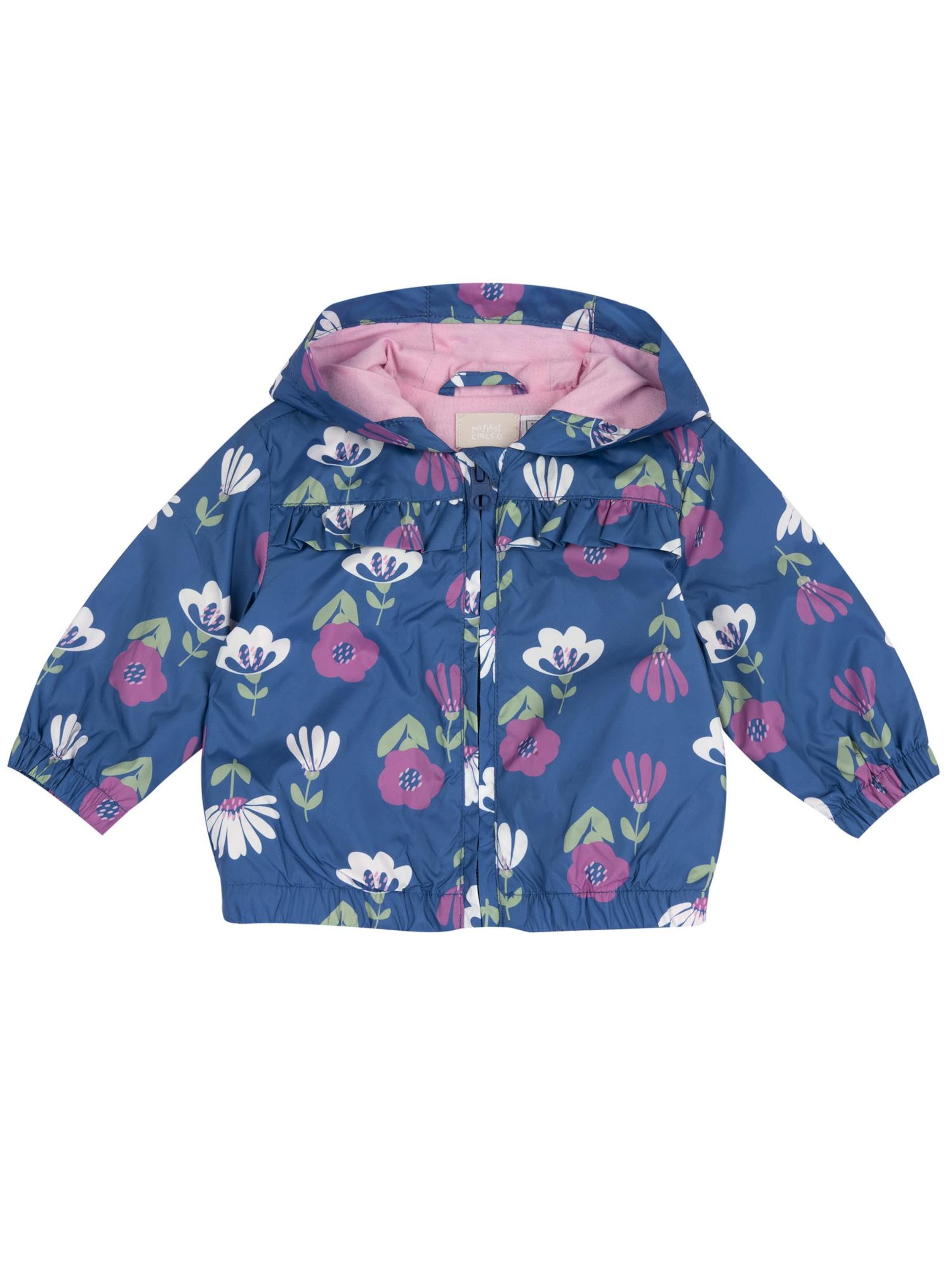 Geacă de primăvară-toamnă de la Chicco pe albastru: față