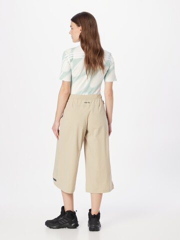 ADIDAS TERREX Wide leg Outdoor Pants 'Campyx 3/4' in Green