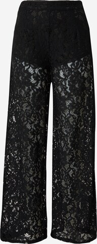 Wide Leg Pantalon Warehouse en noir : devant