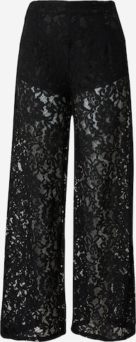 Warehouse Wide leg Trousers in Black: front