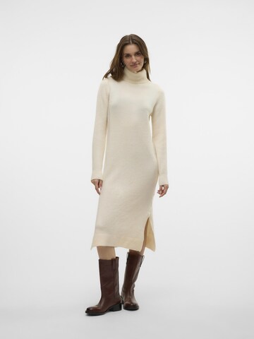 VERO MODA Knit dress 'BOOM' in Beige
