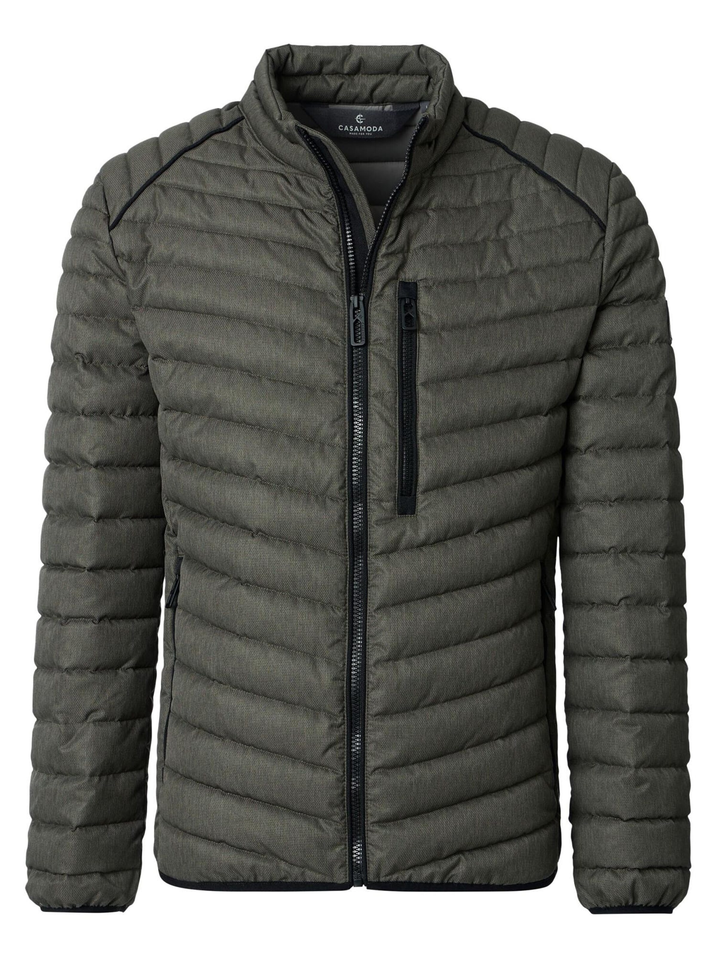 CASAMODA Between-season jacket 'Basic' in Green: front