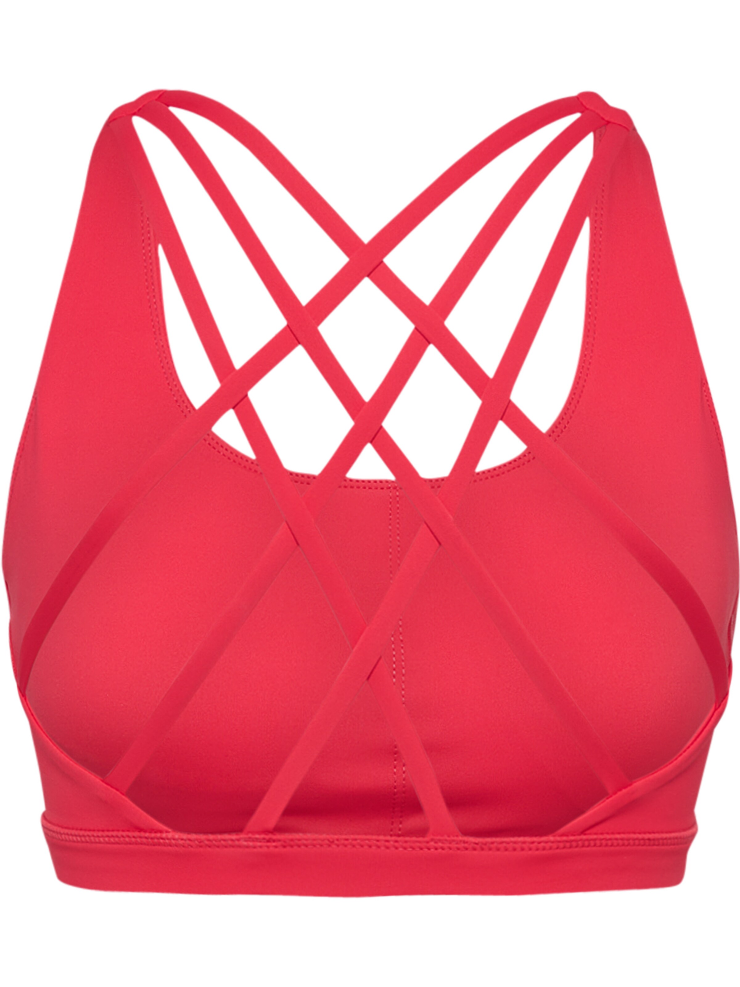 Hummel Bustier Sports-BH i rød
