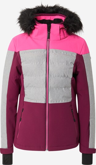 KILLTEC Outdoor Jacket in Grey / Pink / Dark pink, Item view