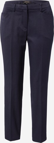 MORE & MORE Regular Trousers with creases in Blue: front