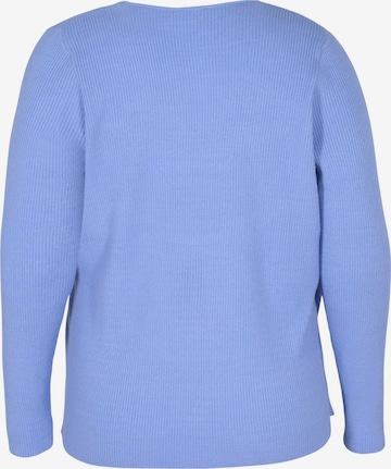 Zizzi Sweater 'MELLIE' in Blue