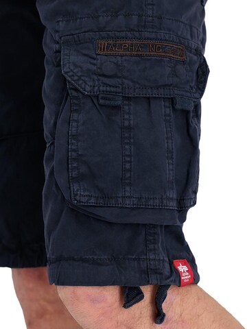 ALPHA INDUSTRIES Regular Cargohose 'Jet'‌‌‌ in Blau
