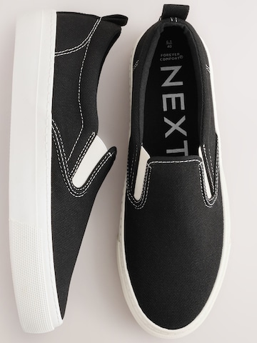 Next - Sapatilhas slip-on 'Forever Comfort®' em preto