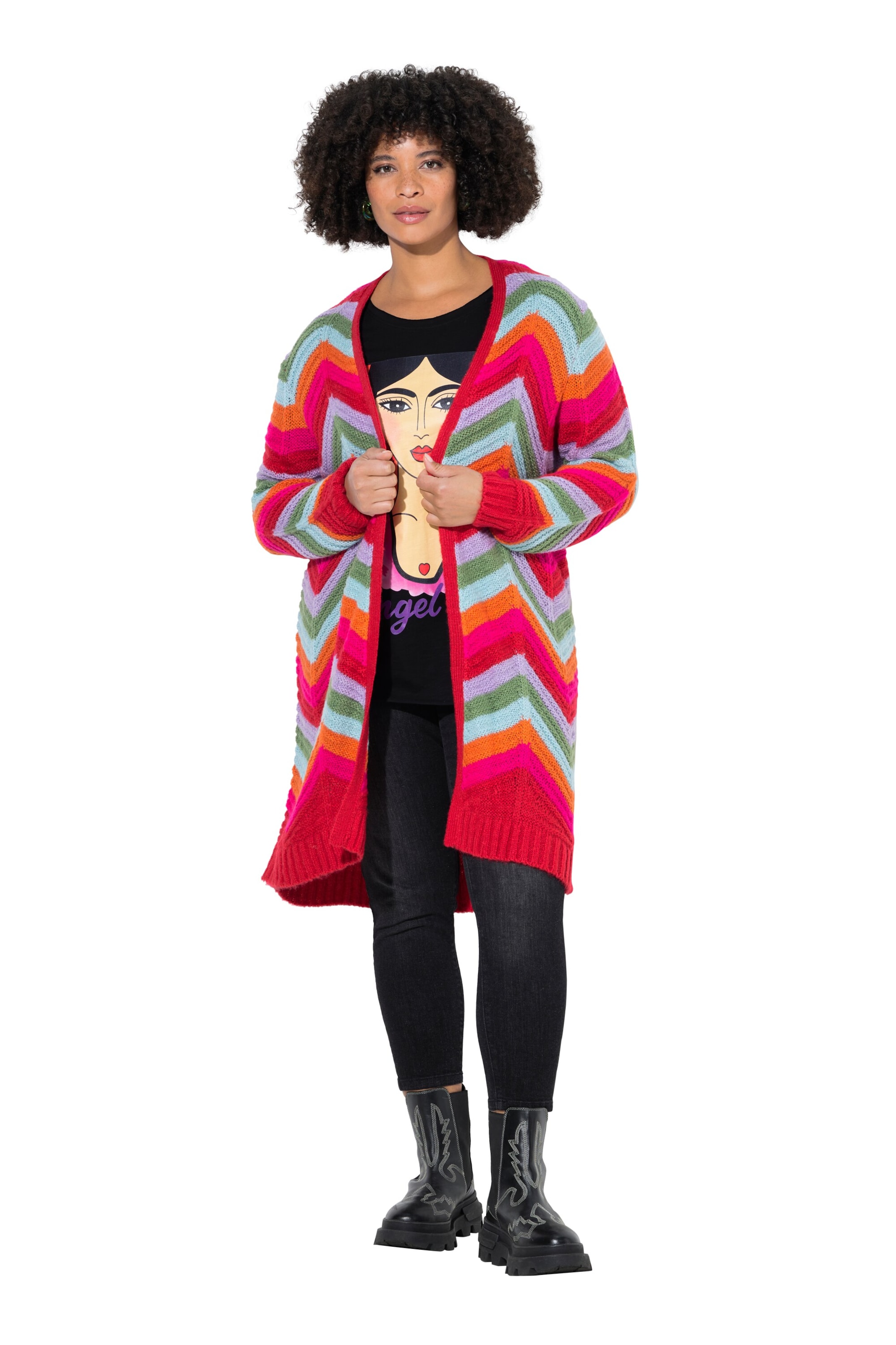 Angel of Style Strickjacke in Mischfarben: Vorderseite