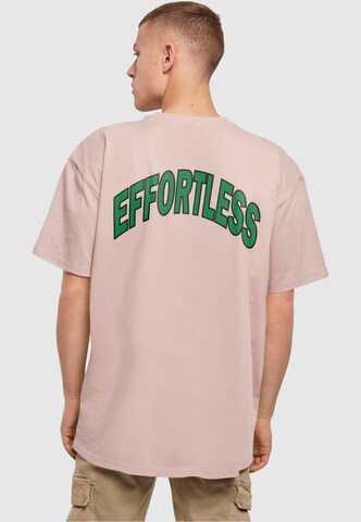 T-Shirt 'Attitude' Merchcode en rose : devant