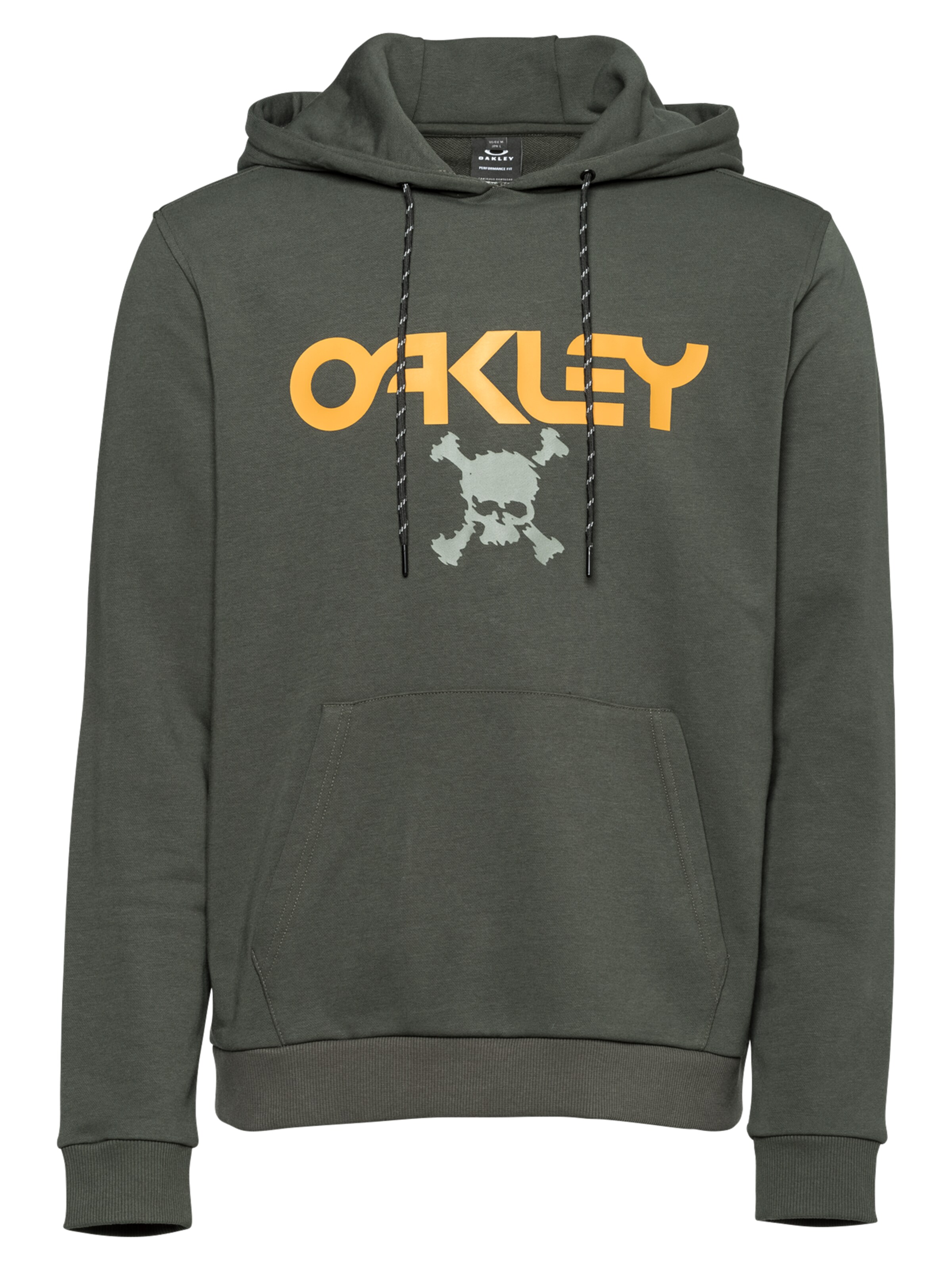 Männer Sportarten OAKLEY Sportsweatshirt 'SKULL' in Grau, Graphit - RA66545