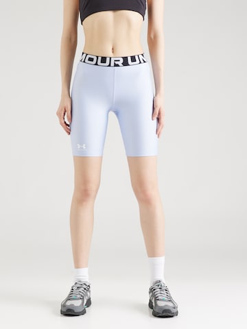 UNDER ARMOUR Skinny Športové nohavice 'Authentics' - Modrá: predná strana