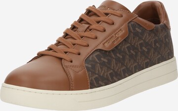 Michael Kors - Zapatillas deportivas bajas 'KEATING' en marrón: frente