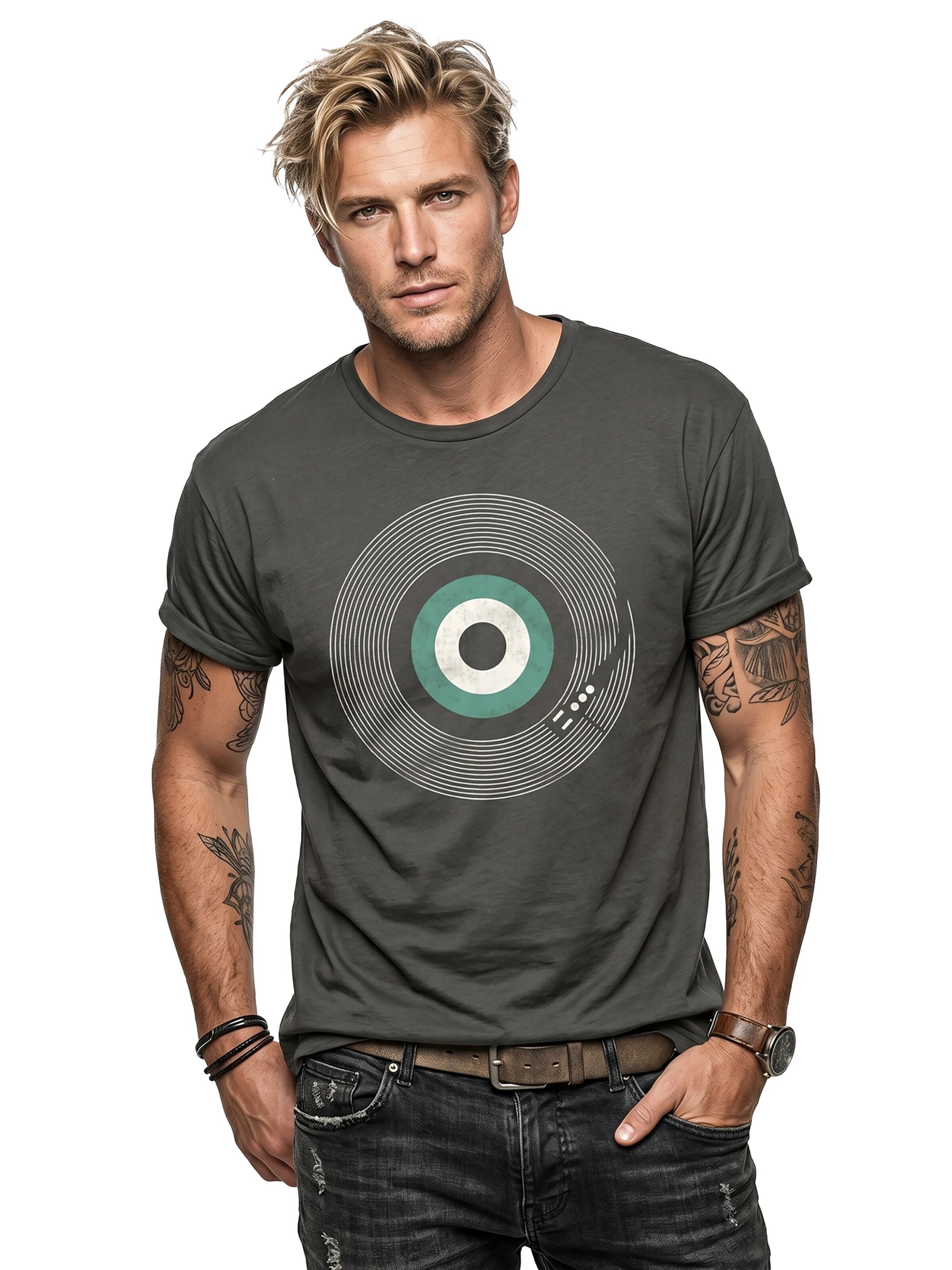 MAKAYA Shirt 'Final Track' in Grey