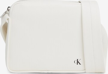 Calvin Klein Jeans Schoudertas in Wit: voorkant