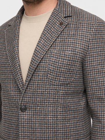 Zuitable Slim fit Suit Jacket 'DiFab' in Brown