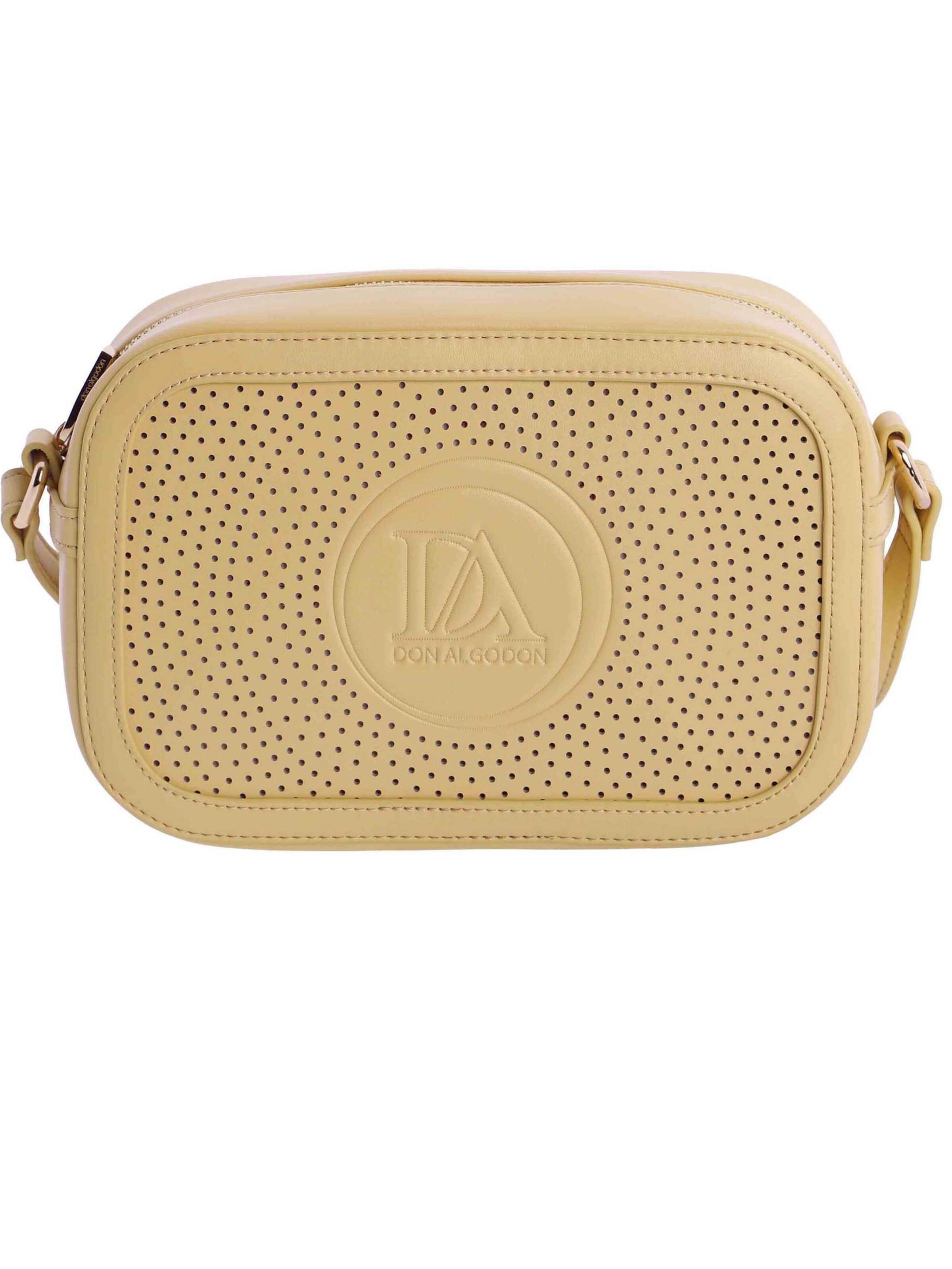 Don Algodon - Bolso de hombro 'Ondina' en amarillo: frente