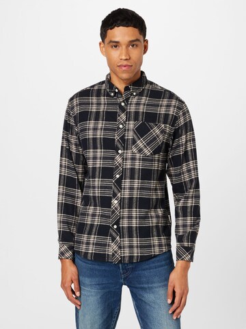 Redefined Rebel Regular fit Button Up Shirt 'Houston' in Brown: front