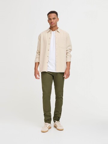 BLEND Slim fit Chino Pants 'Natan' in Green