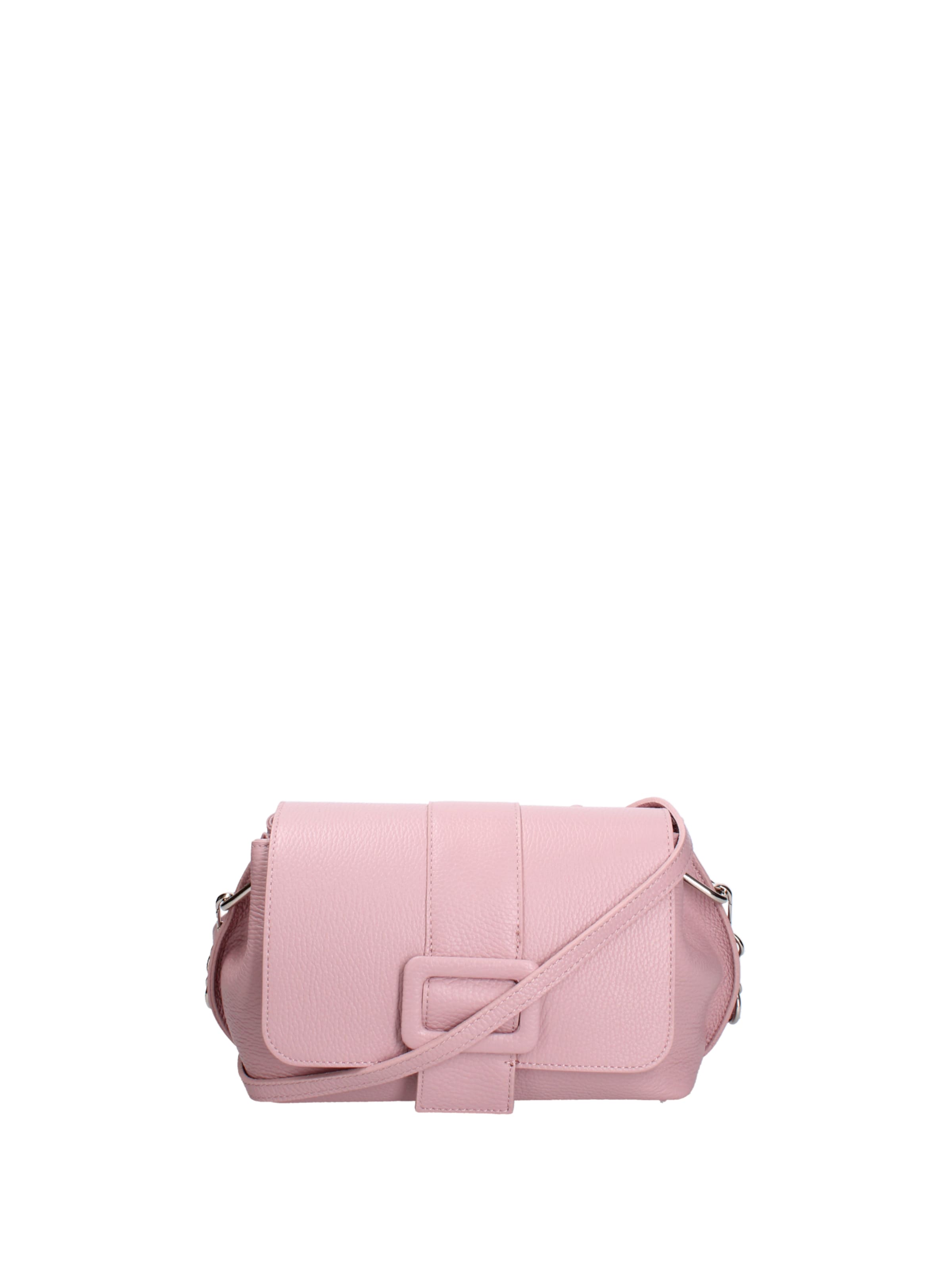 Sac bandoulière Roberta Rossi en rose : devant