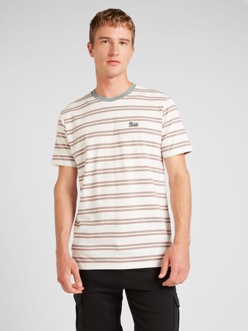 Brixton T-Shirt 'HILT STITH' in Weiß: Vorderseite
