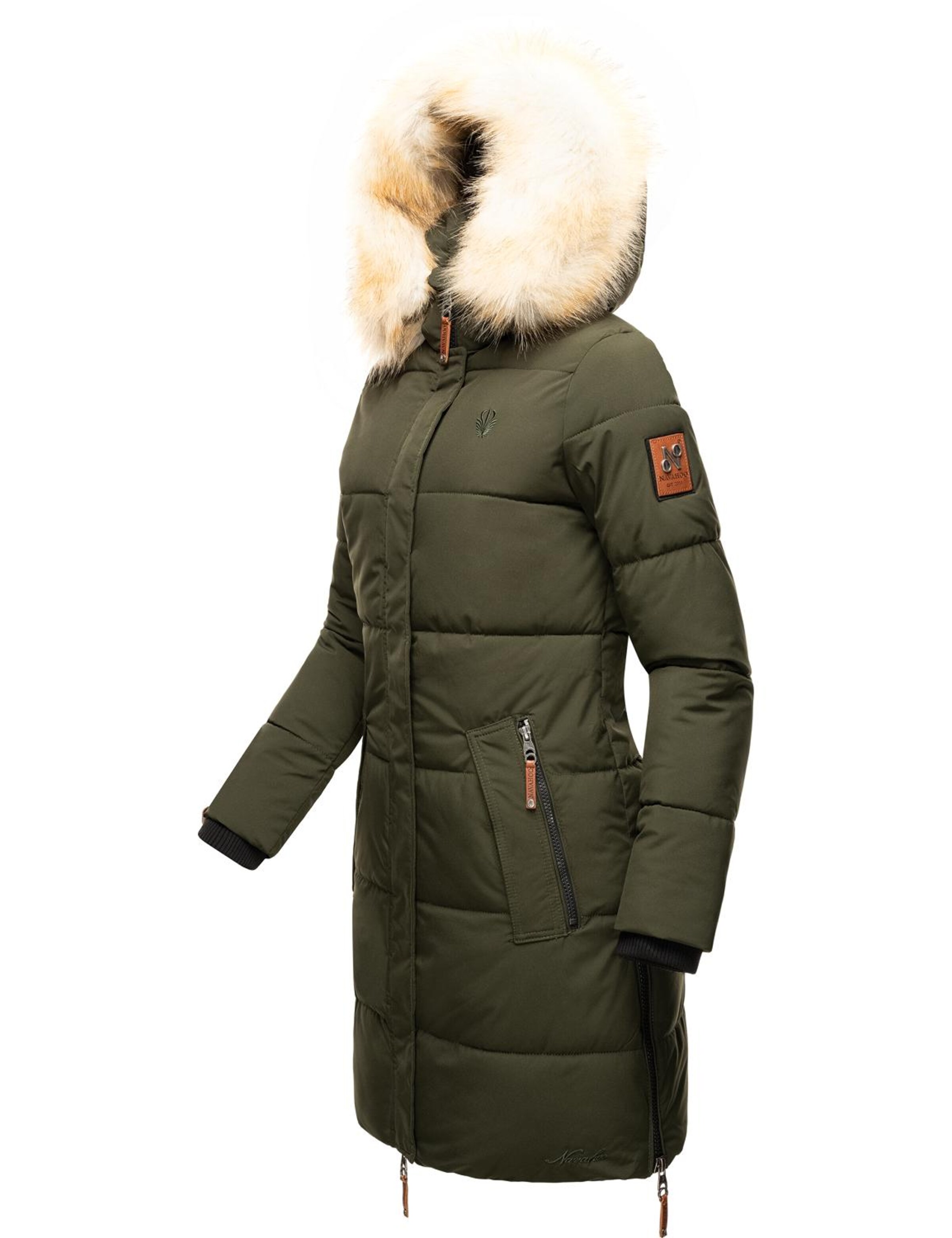 NAVAHOO Mantel 'Halina' in Grün