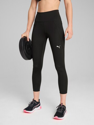 PUMA Skinny Sports trousers 'Tad Essentials' in Black: front