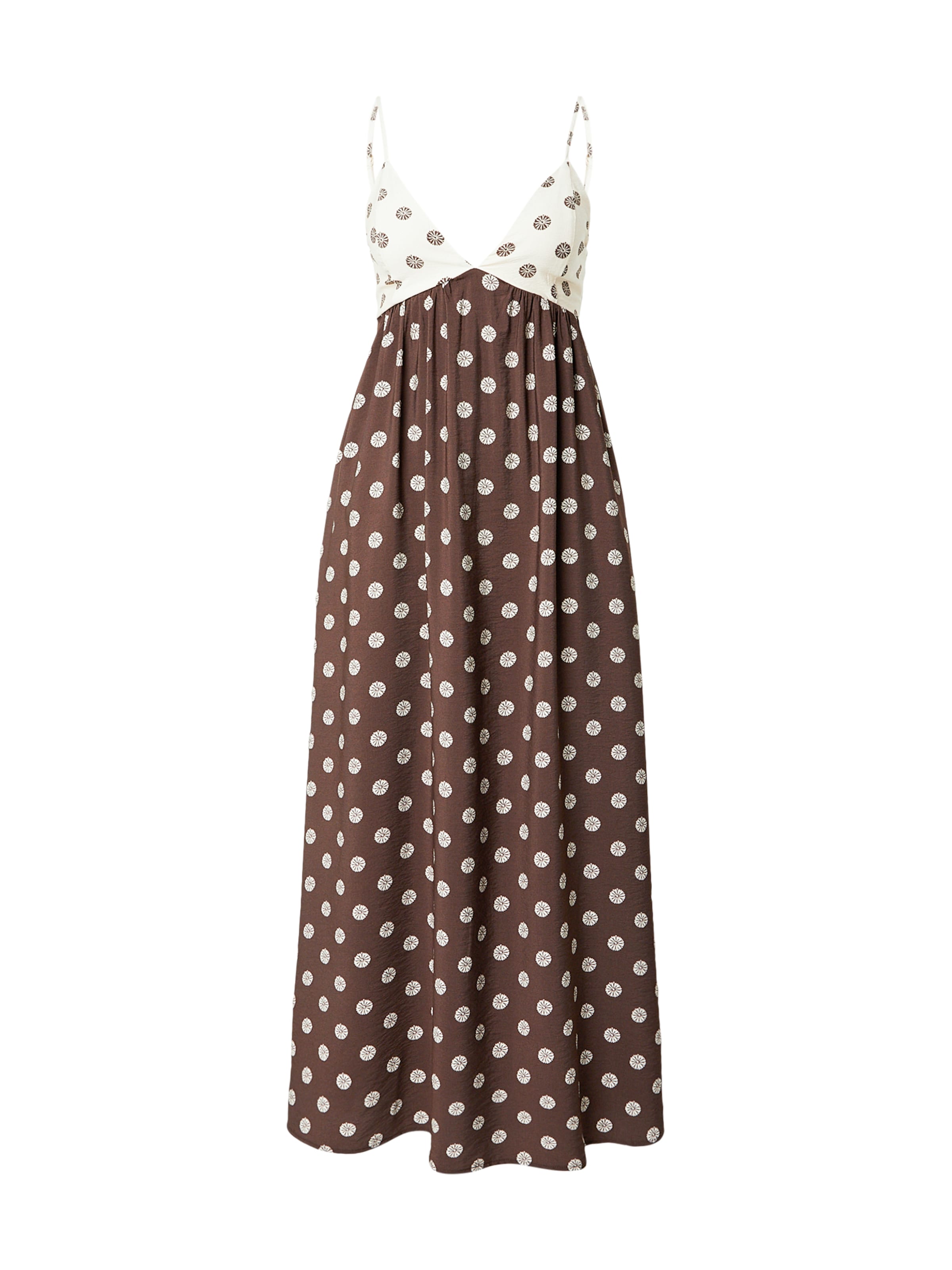 Robe d’été Abercrombie & Fitch en marron : devant