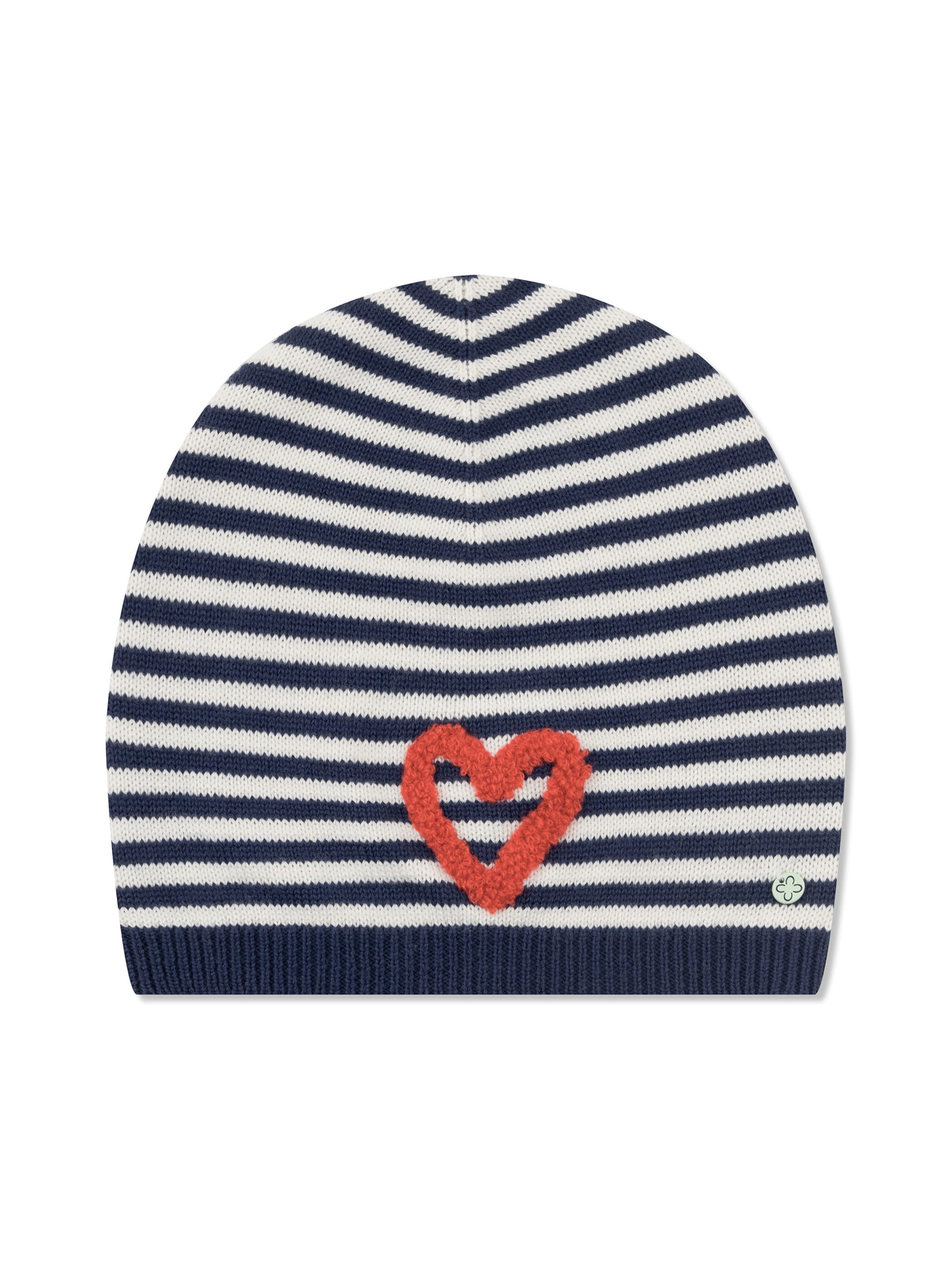 CODELLO Mütze Beanie mit Herz Stickerei in blau, Produktansicht