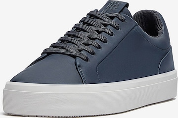 Pull&Bear Platform trainers in Blue: front