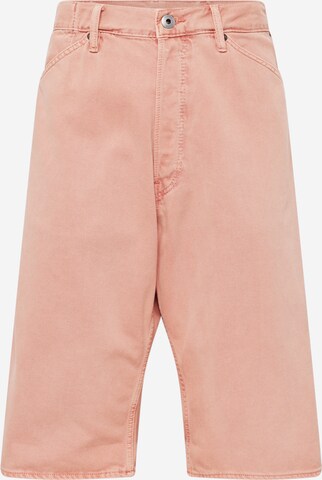 G-Star RAW - Loosefit Calças de ganga 'Bam' em rosa: frente