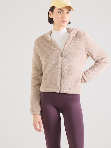 ONLY PLAY Toiminnallinen fleecetakki 'ONPCas Fluf' värissä beige: etupuoli