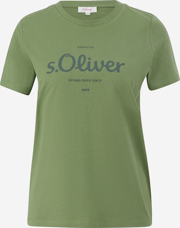 T-shirt s.Oliver en vert : devant