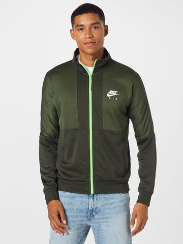 Nike Sportswear Sweatjacke in Grün: predná strana