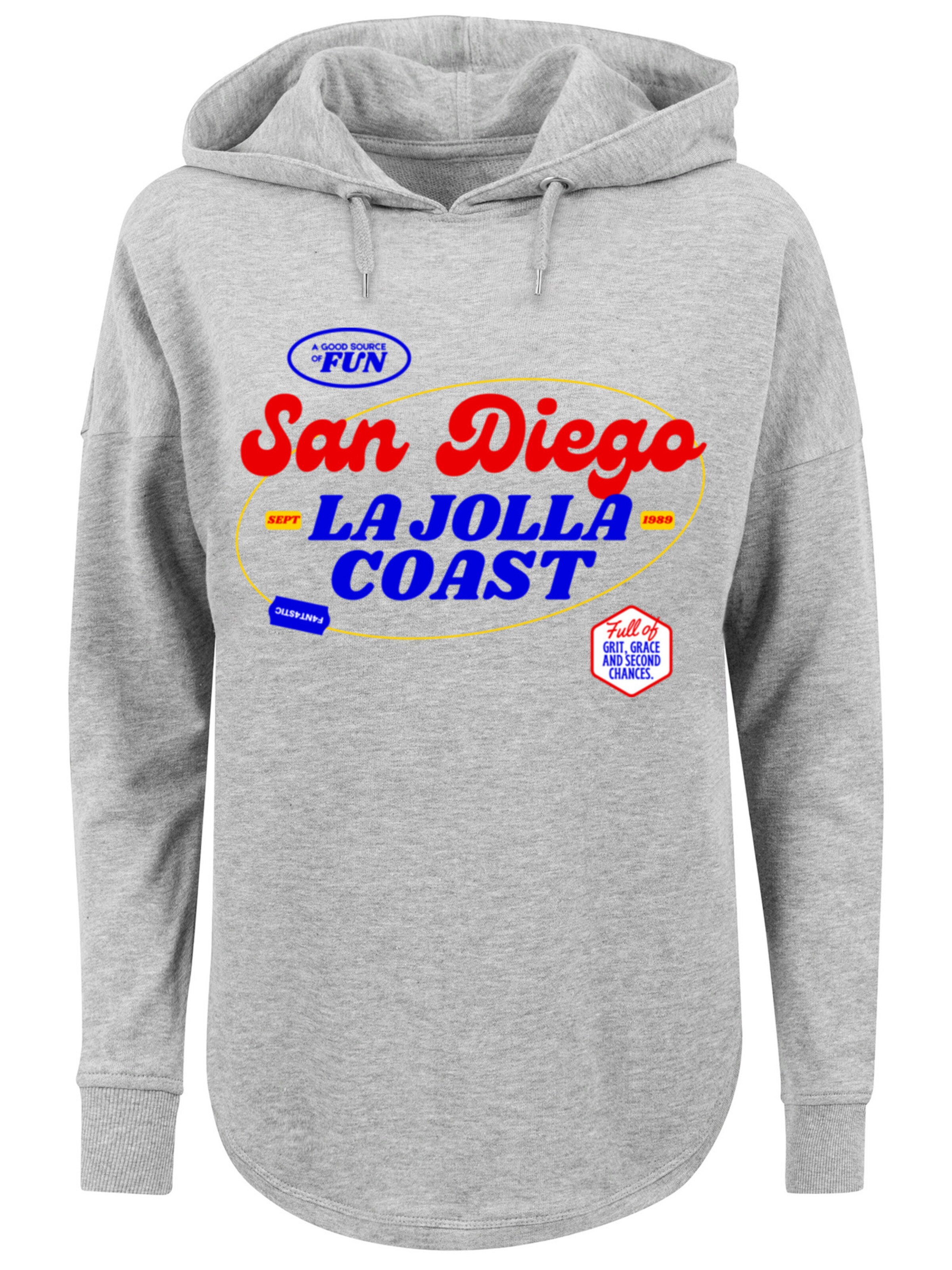 F4NT4STIC Sweatshirt 'San Diego' in Grau: Vorderseite