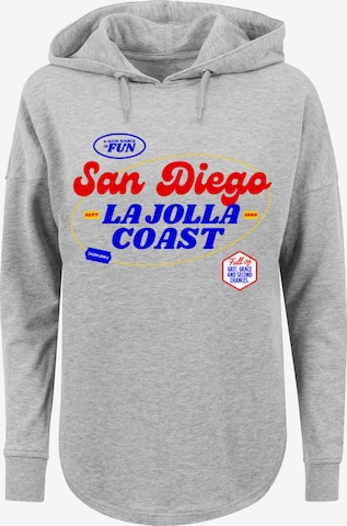 F4NT4STIC Sweatshirt 'San Diego' in Grijs: voorkant