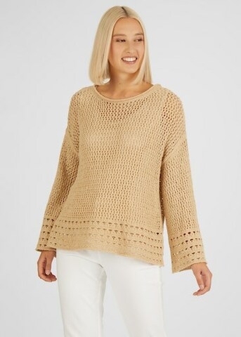 Lecomte Pullover in Beige: Vorderseite