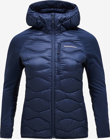 Veste outdoor PEAK PERFORMANCE en bleu : devant