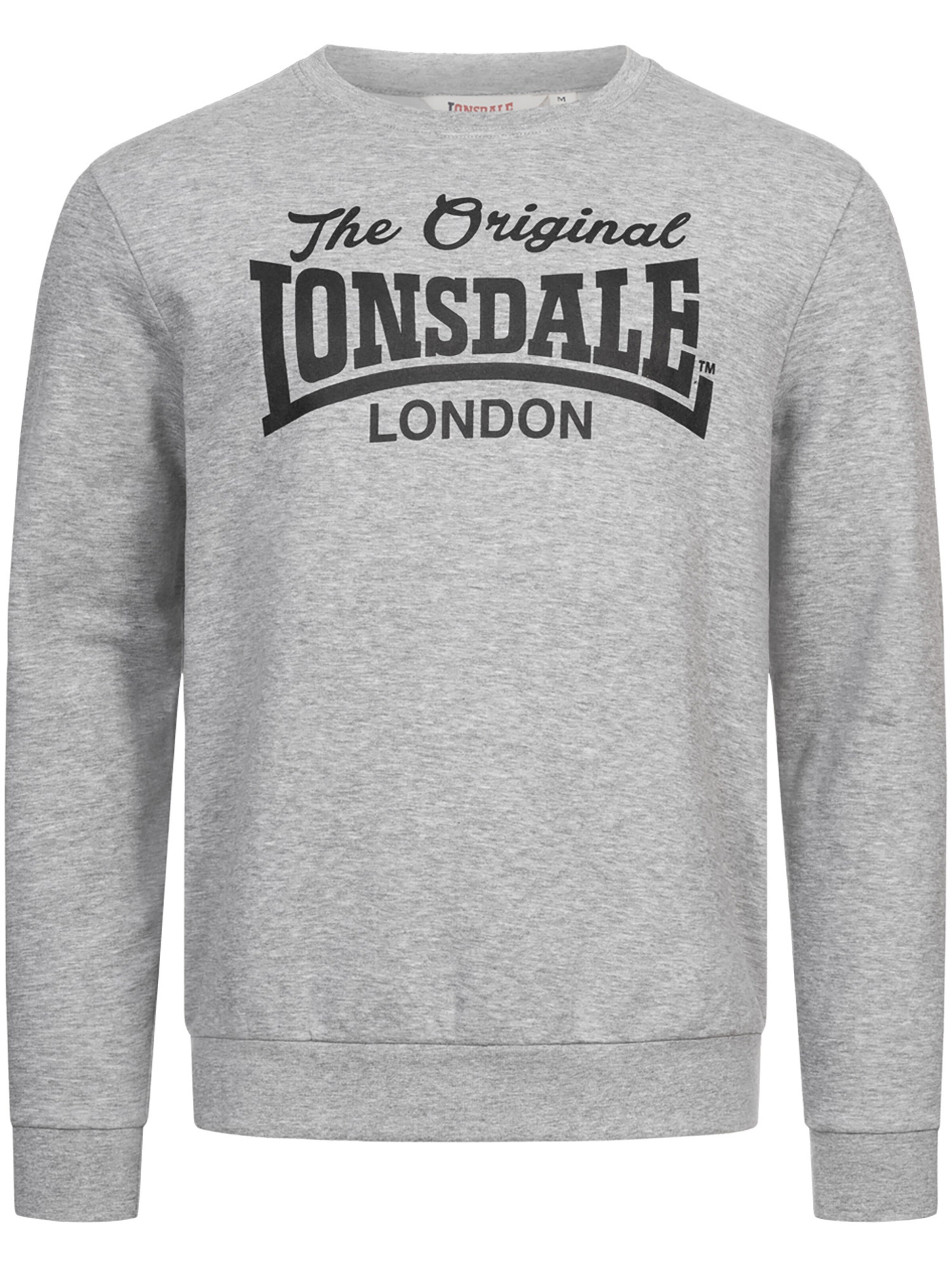 pilka LONSDALE Megztinis be užsegimo 'Burghead': priekis