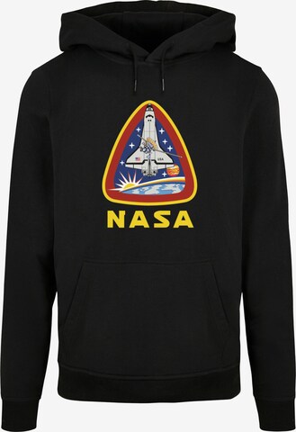 Merchcode Sweatshirt 'NASA - Lift Off' in Black: front