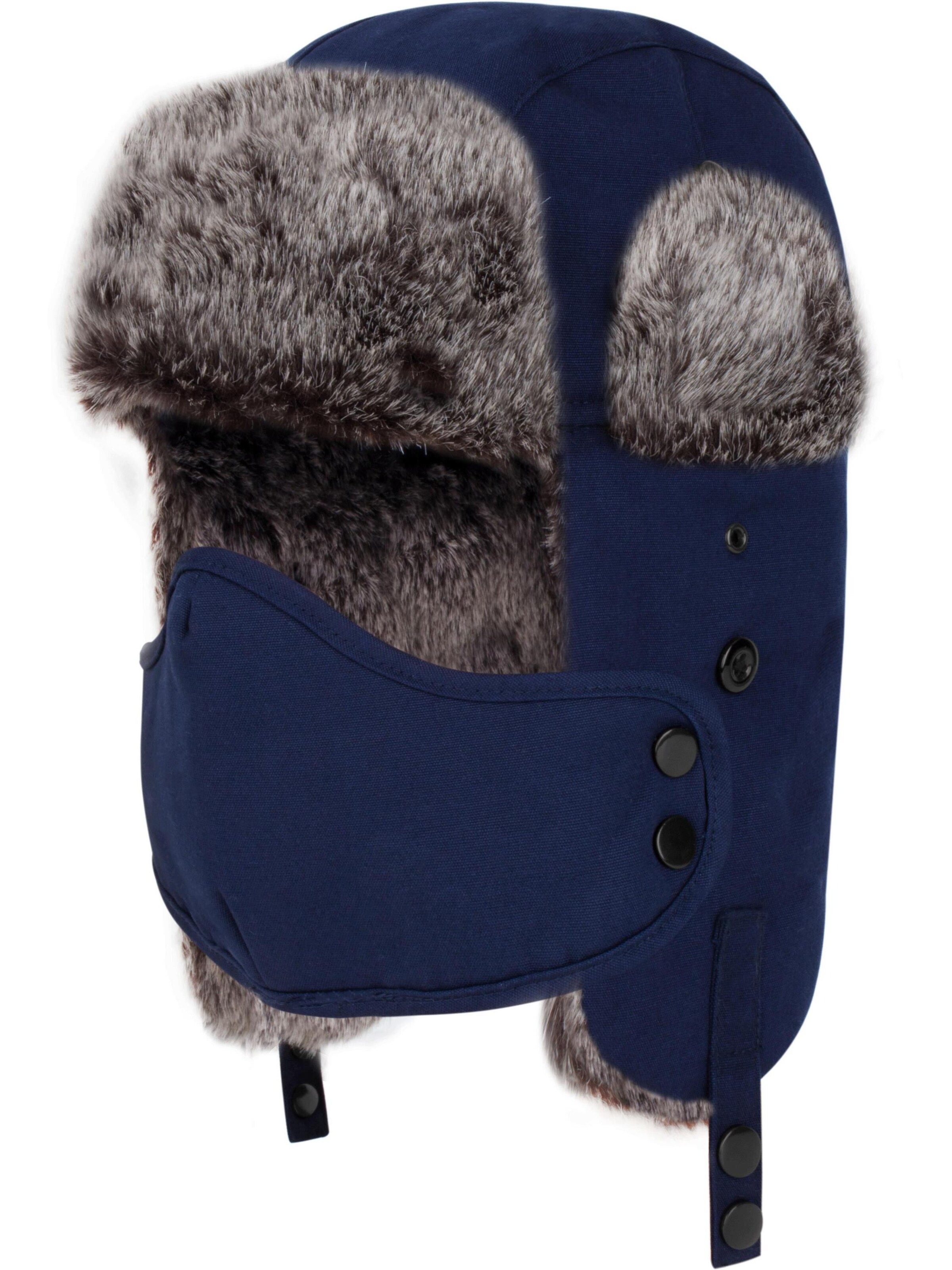 normani Mütze 'Juneau' in Blau: Vorderseite