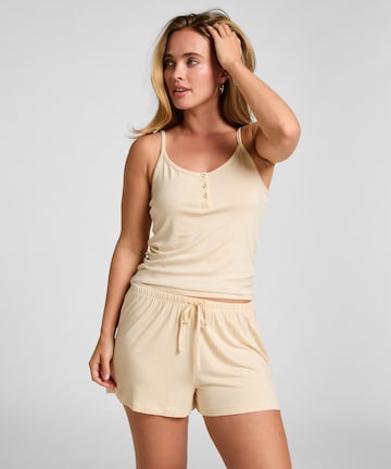 Hunkemöller Pyjamabroek in Geel: voorkant
