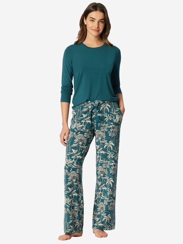 SCHIESSER - Pantalón de pijama 'Mix+Relax' en verde