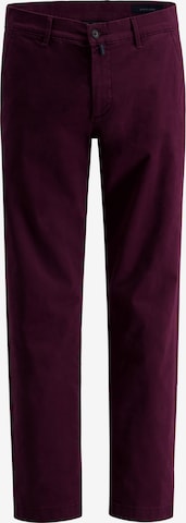 PIERRE CARDIN Regular Chino Pants 'Calais' in Red: front